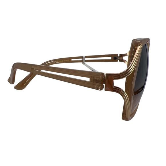 Tahari Sunglasses TH742 Gradient Blue Brown Frame UV Protection Butterfly - Picture 3 of 8